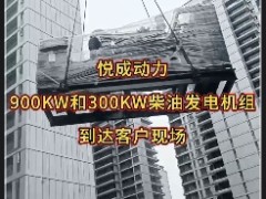 900KW和300千瓦柴油發電機組到貨蘭州